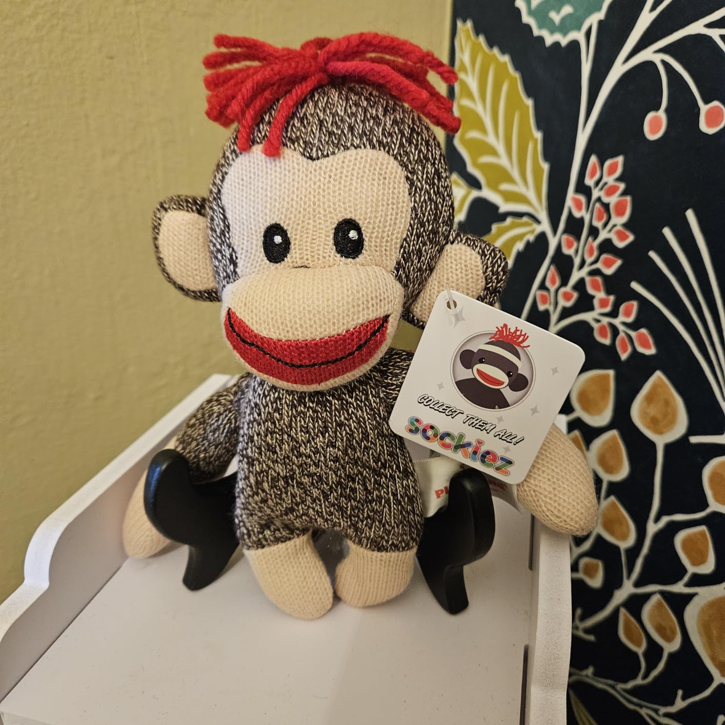 Customer photo of a sock monkey stuffed animal